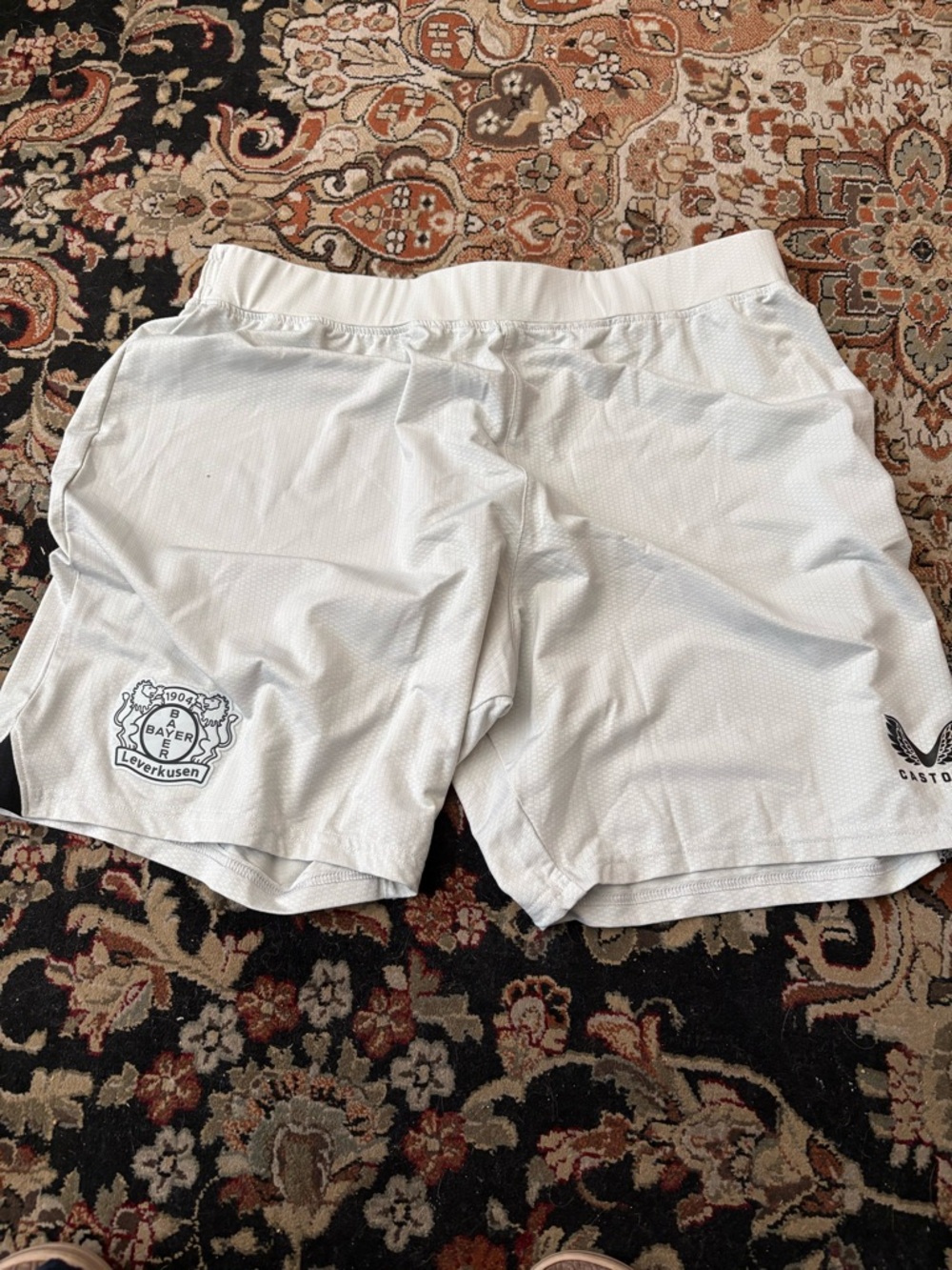 Bayer Leverkusen White Athletic Shorts